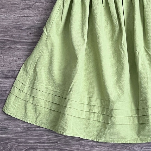 PRINCESS HIGHWAY Puff Sleeve Mini Dress Size 10 Green Boho Cottagecore Cotton - Picture 4 of 7